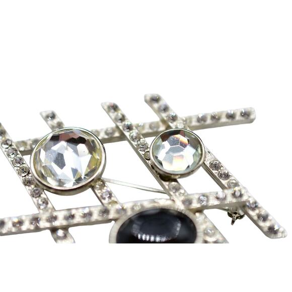 Jean Louis Scherrer Cabochon Pin Brooch JLS Modern Contemporary Designer Bin4 - Picture 7 of 12